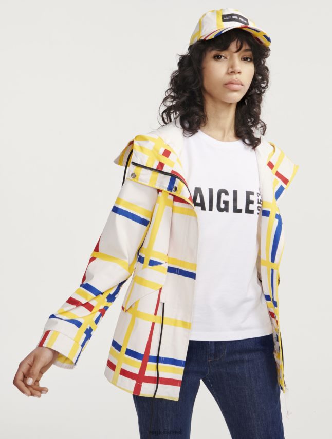 נשים מונדריאן Aigle x Centre Pompidou זנב דג עם ברדס קצר mtd בגדים 8V6ZVZ503