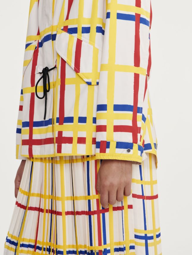 נשים מונדריאן Aigle x Centre Pompidou זנב דג עם ברדס קצר mtd בגדים 8V6ZVZ503