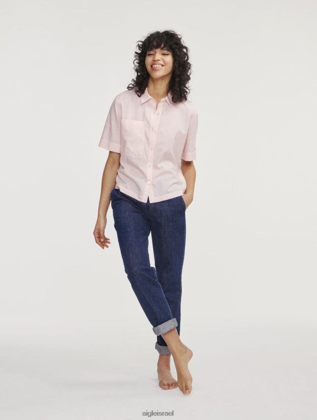 נשים cerisier Aigle חולצה עם שרוולים קצרים בגזרה רפויה בגדים 8V6ZVZ465