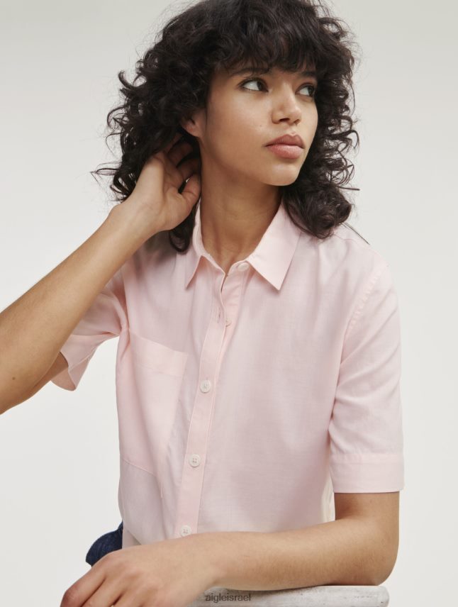 נשים cerisier Aigle חולצה עם שרוולים קצרים בגזרה רפויה בגדים 8V6ZVZ465