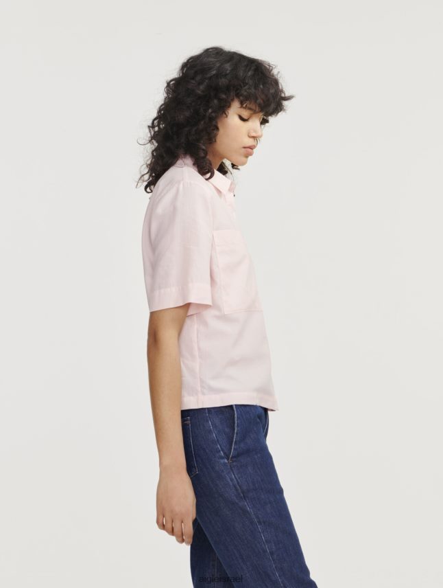 נשים cerisier Aigle חולצה עם שרוולים קצרים בגזרה רפויה בגדים 8V6ZVZ465