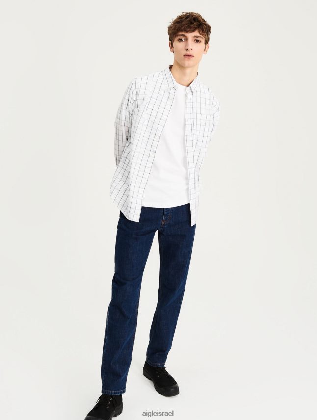 גברים בלאן ch Aigle חולצה משובצת בגדים 8V6ZVZ104