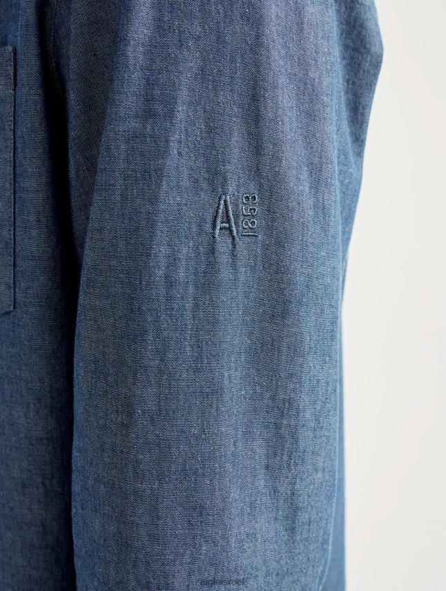 גברים chambray Aigle חולצת שמבריי עם שרוולים ארוכים בגדים 8V6ZVZ140