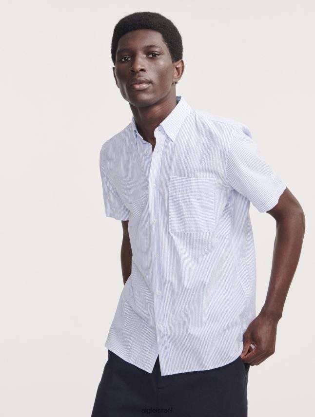 גברים ciel st Aigle חולצת פסים עם שרוולים קצרים בגדים 8V6ZVZ149