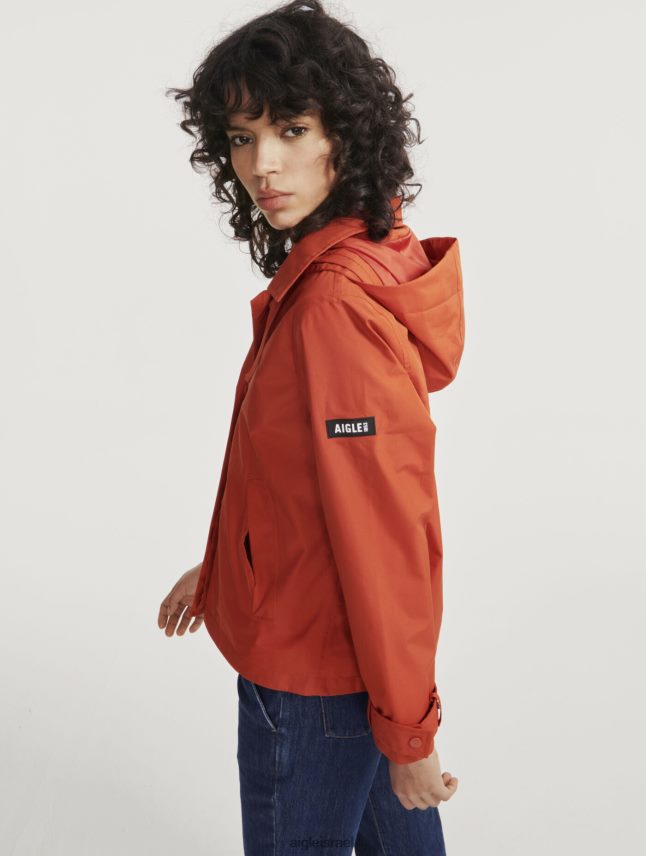 נשים goji i Aigle מעיל גור-טקס ניתוק קפוצ'ון בגדים 8V6ZVZ486