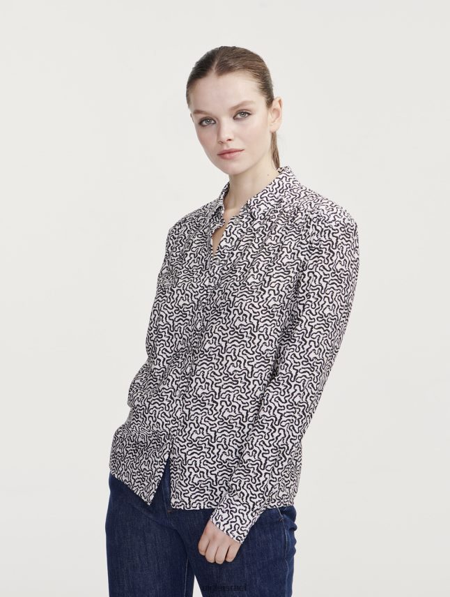 נשים lait pr Aigle חולצה עם שרוולים ארוכים אסוף בכתפיים בגדים 8V6ZVZ550