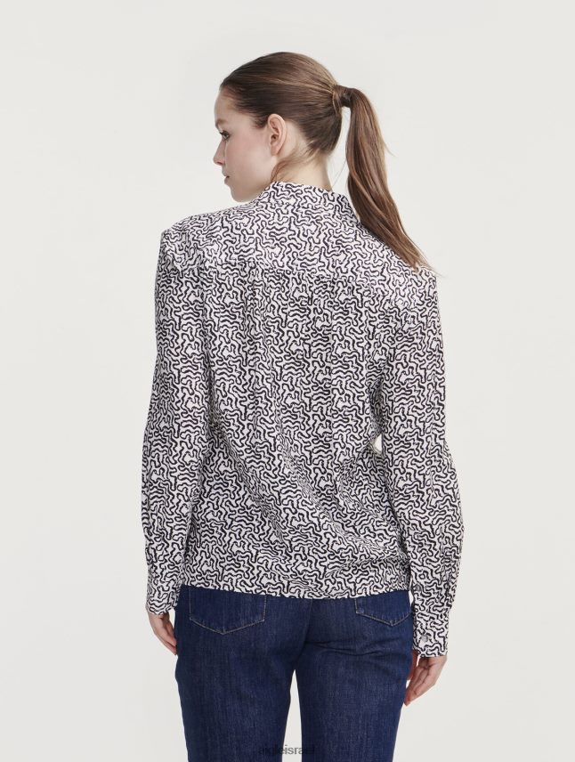 נשים lait pr Aigle חולצה עם שרוולים ארוכים אסוף בכתפיים בגדים 8V6ZVZ550