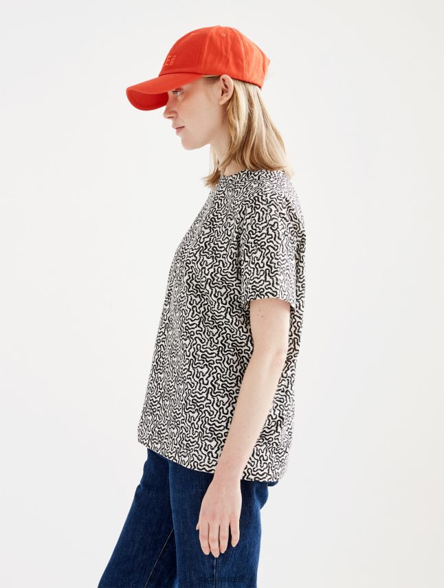 נשים lait pr Aigle חולצת טריקו עם שרוולים קצרים בגדים 8V6ZVZ563