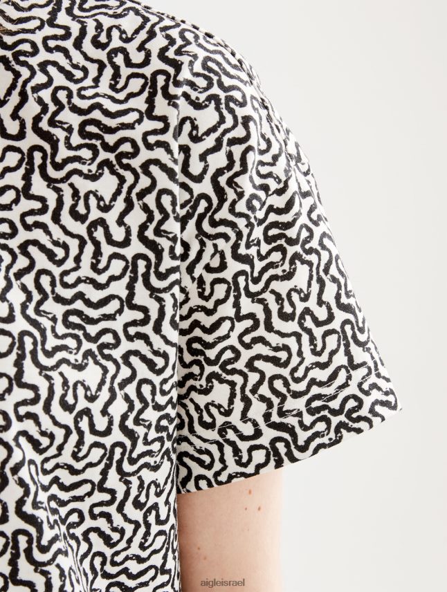 נשים lait pr Aigle חולצת טריקו עם שרוולים קצרים בגדים 8V6ZVZ563