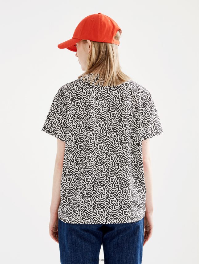 נשים lait pr Aigle חולצת טריקו עם שרוולים קצרים בגדים 8V6ZVZ563