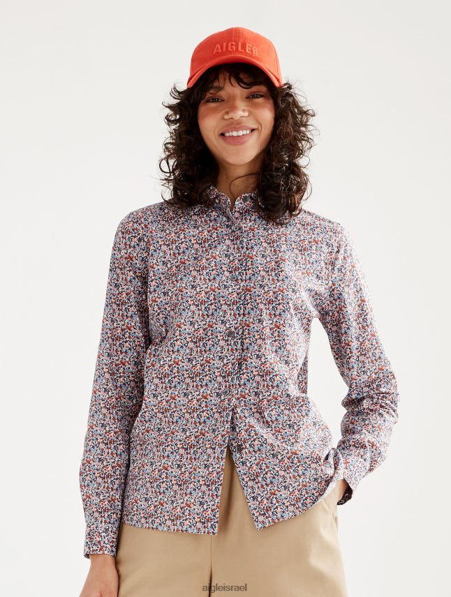 נשים lait pr Aigle החולצה הקלאסית של ליברטי לונדון בגדים 8V6ZVZ568