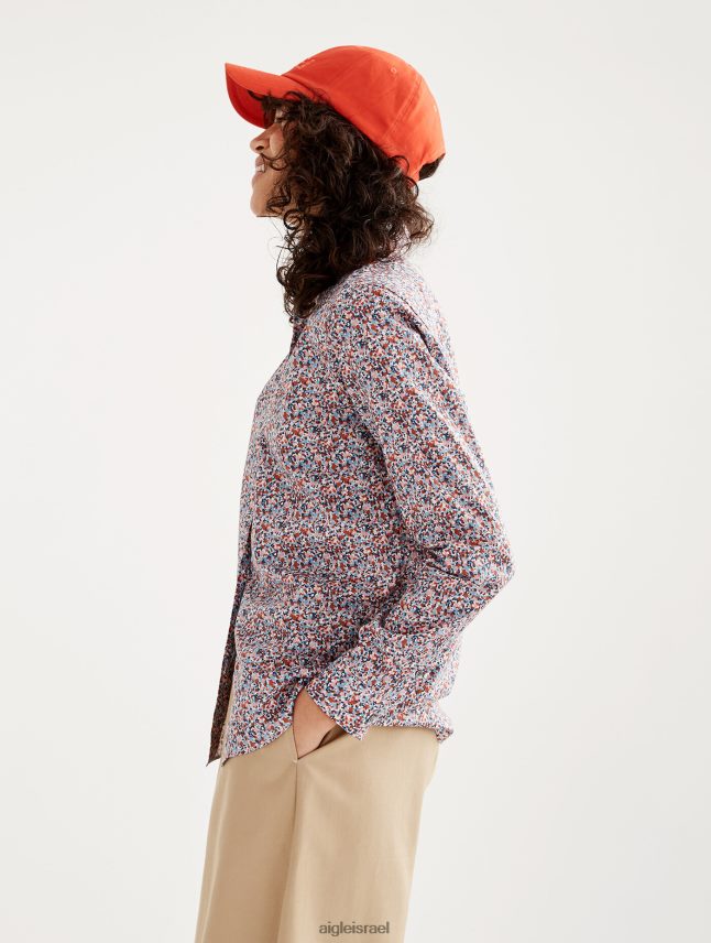 נשים lait pr Aigle החולצה הקלאסית של ליברטי לונדון בגדים 8V6ZVZ568