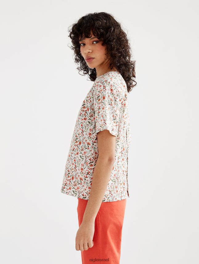 נשים lait pr Aigle חולצה עם שרוולים קצרים של ליברטי לונדון בגדים 8V6ZVZ572