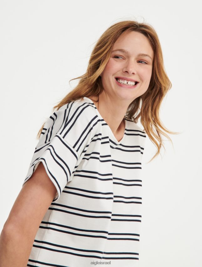 נשים lait st Aigle חולצת טריקו של מלחים תוצרת צרפת בגדים 8V6ZVZ540