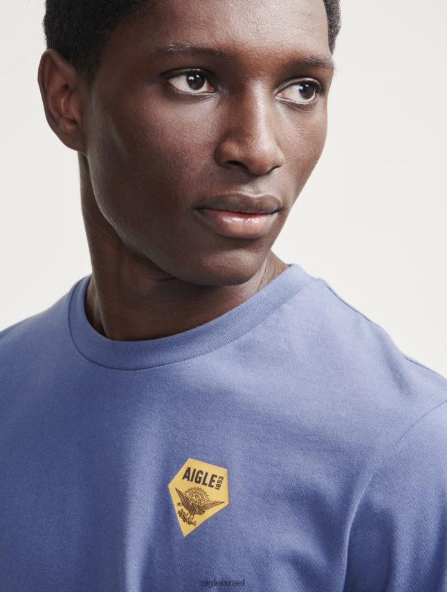 גברים marais Aigle חולצת טריקו עם צווארון צווארון מודפס בגדים 8V6ZVZ51