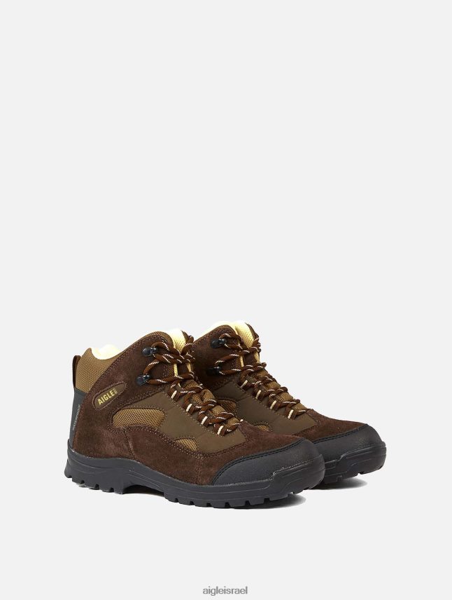 גברים marron/genet Aigle נעלי עור עמידות למים לגבר נעליים 8V6ZVZ342