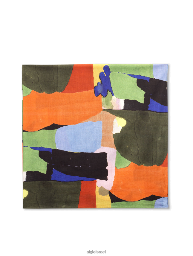 גברים multico pr Aigle צעיף בהדפס כותנה ומשי אורגנית אביזרים 8V6ZVZ404