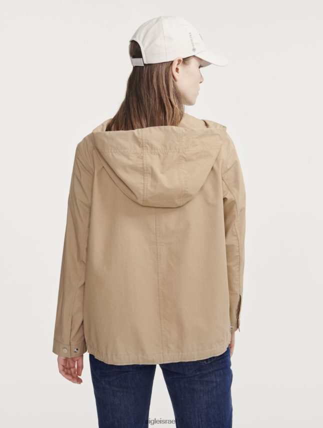 נשים osier i Aigle קפוצ'ון קצר גרגר גריין בגדים 8V6ZVZ477