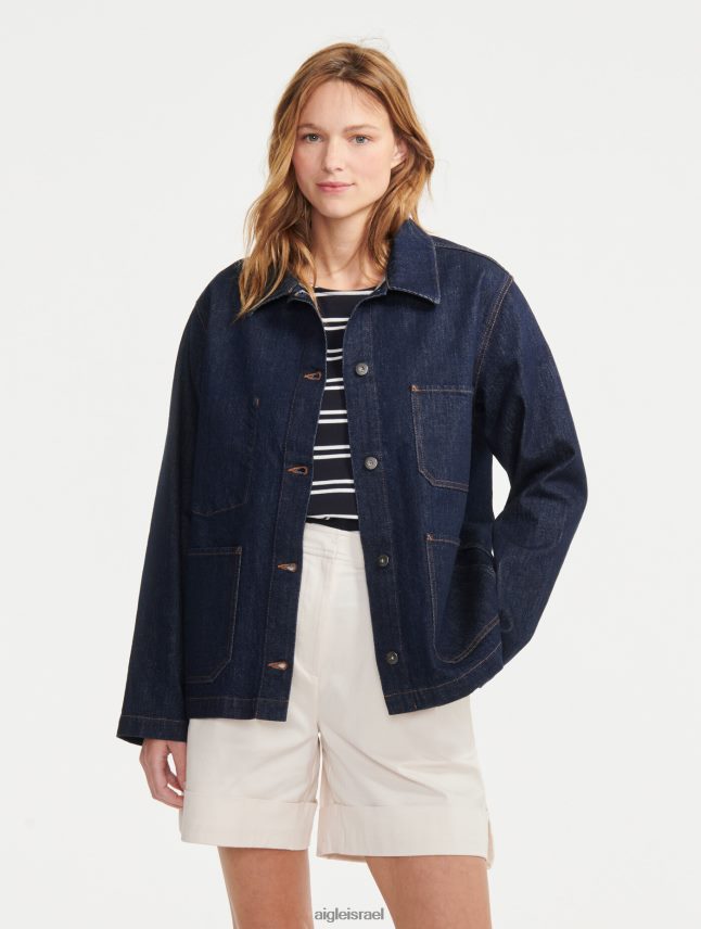 נשים ברוט ג'ינס ovd Aigle מעיל בגדי עבודה באורך בינוני בגדים 8V6ZVZ698