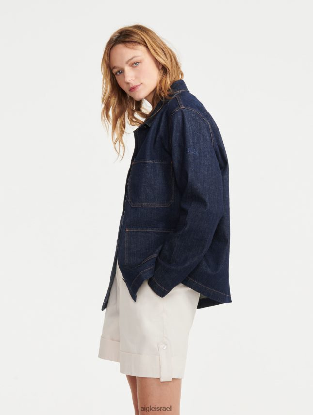 נשים ברוט ג'ינס ovd Aigle מעיל בגדי עבודה באורך בינוני בגדים 8V6ZVZ698