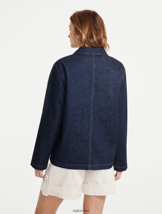 נשים ברוט ג'ינס ovd Aigle מעיל בגדי עבודה באורך בינוני בגדים 8V6ZVZ698