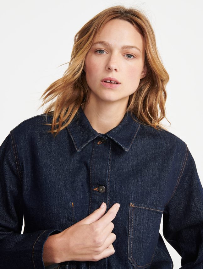 נשים ברוט ג'ינס ovd Aigle מעיל בגדי עבודה באורך בינוני בגדים 8V6ZVZ698