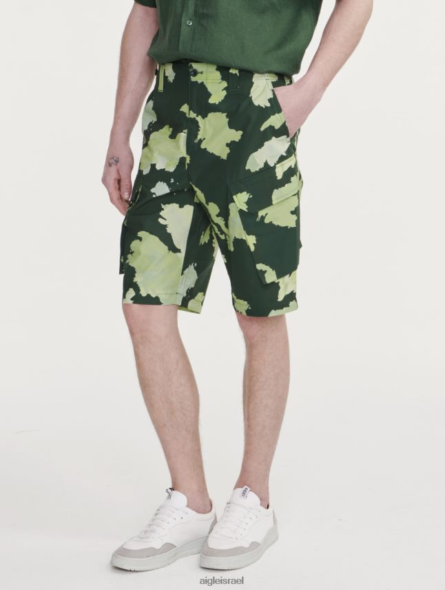 גברים בוטני pr Aigle מכנסי מטען קצרים של פופלין בגדים 8V6ZVZ53