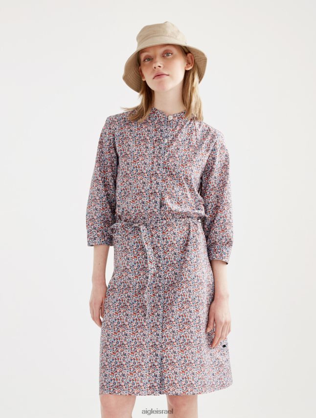 נשים אגוזי לוז pr Aigle שמלת החולצה הקלאסית של ליברטי לונדון בגדים 8V6ZVZ556