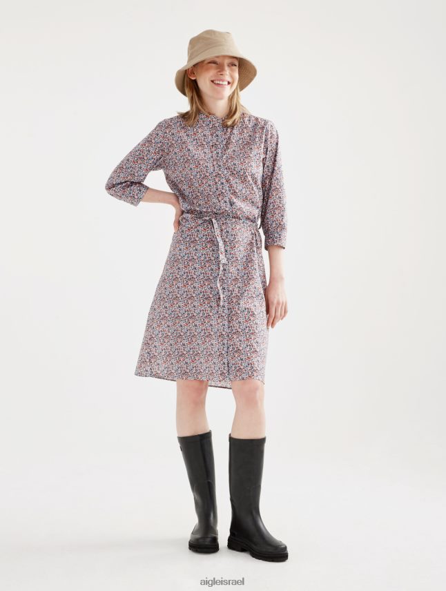 נשים אגוזי לוז pr Aigle שמלת החולצה הקלאסית של ליברטי לונדון בגדים 8V6ZVZ556