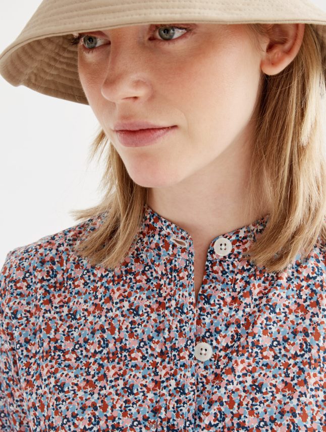 נשים אגוזי לוז pr Aigle שמלת החולצה הקלאסית של ליברטי לונדון בגדים 8V6ZVZ556