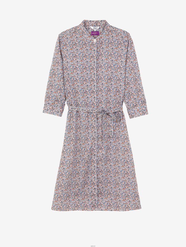 נשים אגוזי לוז pr Aigle שמלת החולצה הקלאסית של ליברטי לונדון בגדים 8V6ZVZ556