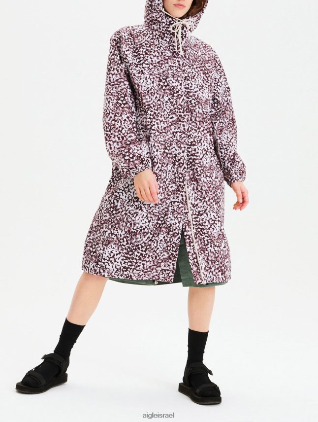 נשים פאדג' pr Aigle פארקה ארוכה מודפסת שניתן לארוז בגדים 8V6ZVZ633