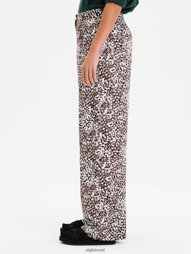 נשים פאדג' pr Aigle מכנסיים מודפסים אווריריים בגזרה גבוהה בגדים 8V6ZVZ635