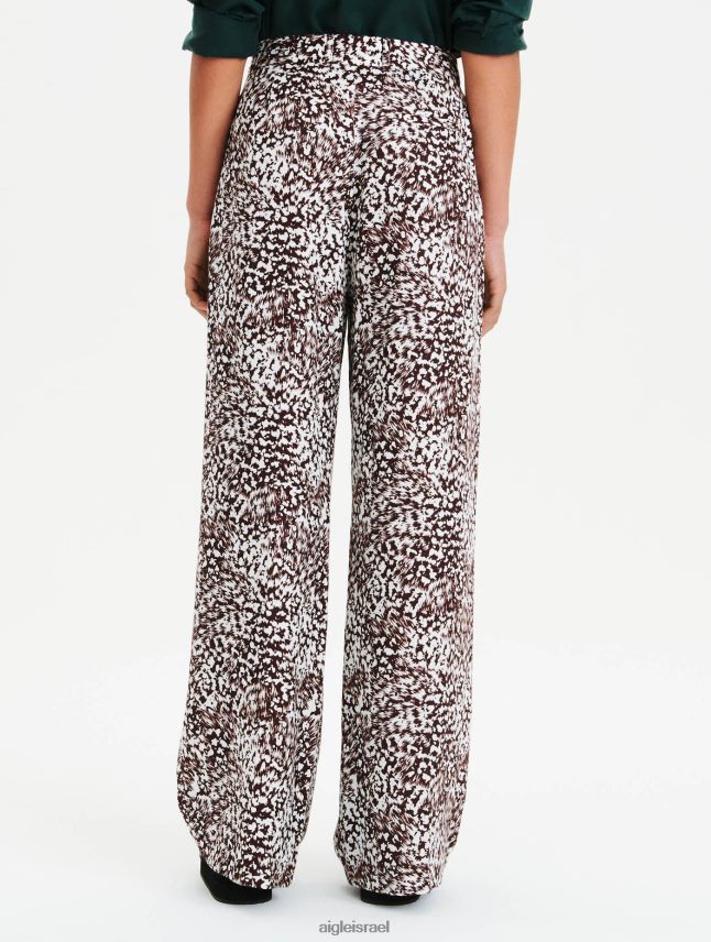 נשים פאדג' pr Aigle מכנסיים מודפסים אווריריים בגזרה גבוהה בגדים 8V6ZVZ635