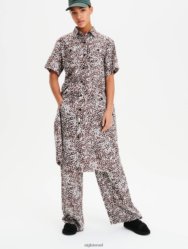 נשים פאדג' pr Aigle שמלת חולצת טנסל וכותנה גרסה מודפסת בגדים 8V6ZVZ641