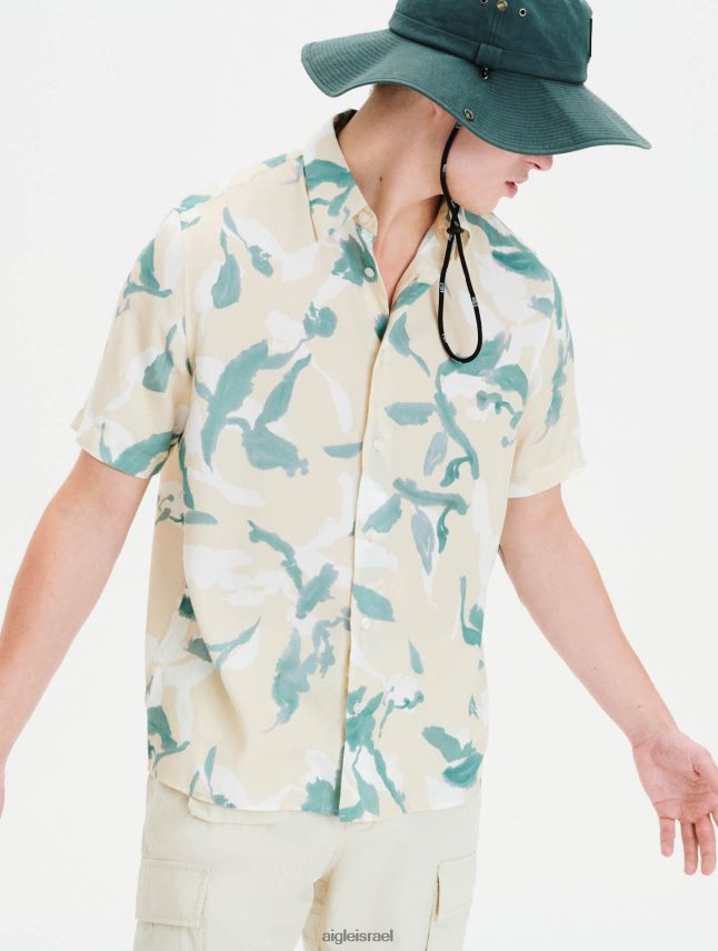 גברים ביסק pr Aigle חולצה עם שרוולים קצרים בגזרה ישרה בגדים 8V6ZVZ67