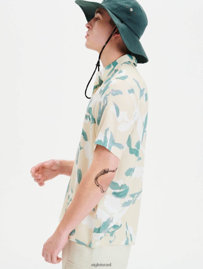 גברים ביסק pr Aigle חולצה עם שרוולים קצרים בגזרה ישרה בגדים 8V6ZVZ67