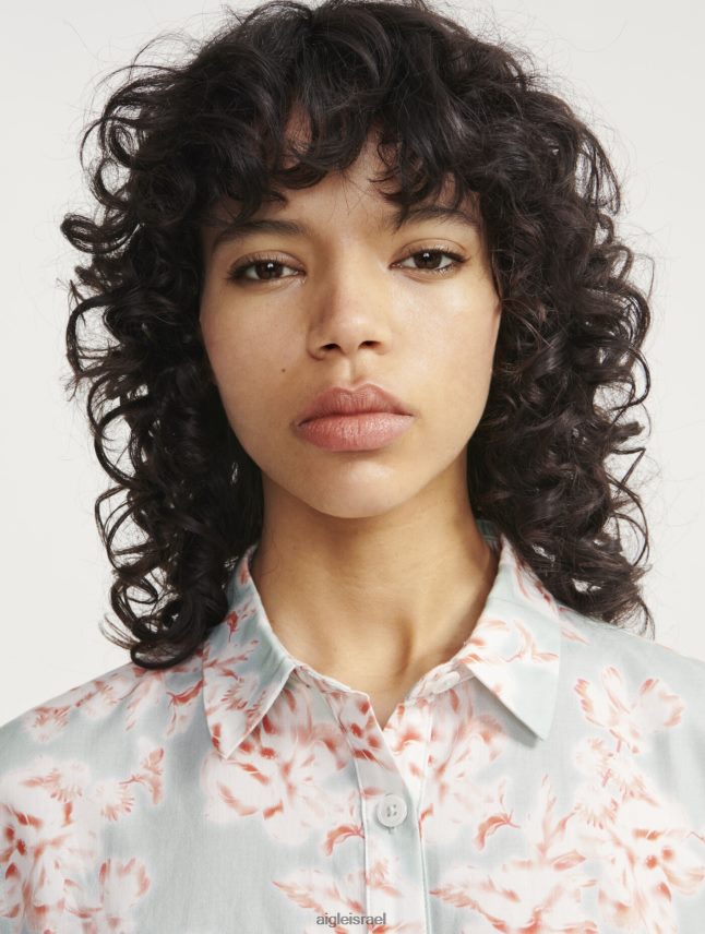 נשים reseda pr Aigle חולצה עם שרוולים קצרים בגזרה רפויה בגדים 8V6ZVZ492