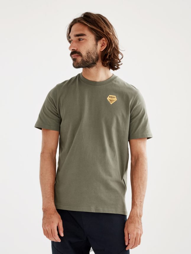 גברים taillis Aigle חולצת טריקו עם צווארון צווארון מודפס בגדים 8V6ZVZ146