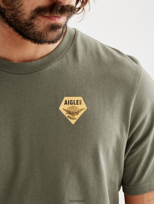 גברים taillis Aigle חולצת טריקו עם צווארון צווארון מודפס בגדים 8V6ZVZ146