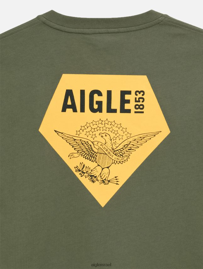 גברים taillis Aigle חולצת טריקו עם צווארון צווארון מודפס בגדים 8V6ZVZ146