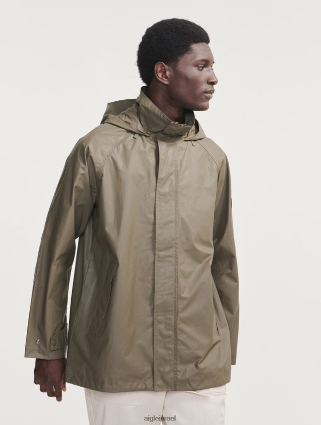 גברים taillis Aigle ז'קט מצופה קפוצ'ון באורך בינוני בגדים 8V6ZVZ207