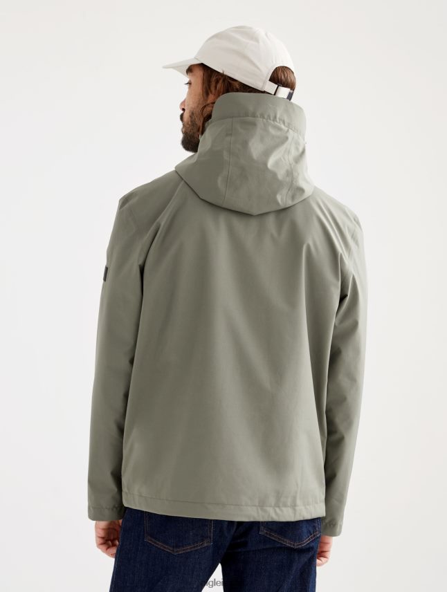 גברים taillis Aigle מעיל גור-טקס קצר עם קפוצ'ון בגדים 8V6ZVZ208