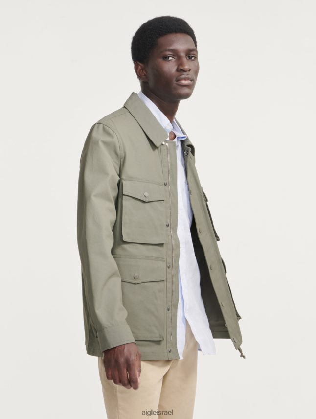 גברים taillis Aigle מעיל ספארי מצופה קצר בגדים 8V6ZVZ221