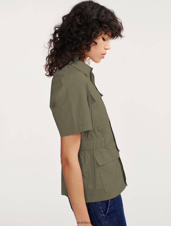 נשים taillis Aigle ז'קט ספארי עם שרוולים קצרים בגדים 8V6ZVZ439