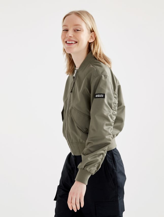 נשים taillis Aigle מעיל בומבר קצר דוחה מים בגדים 8V6ZVZ444