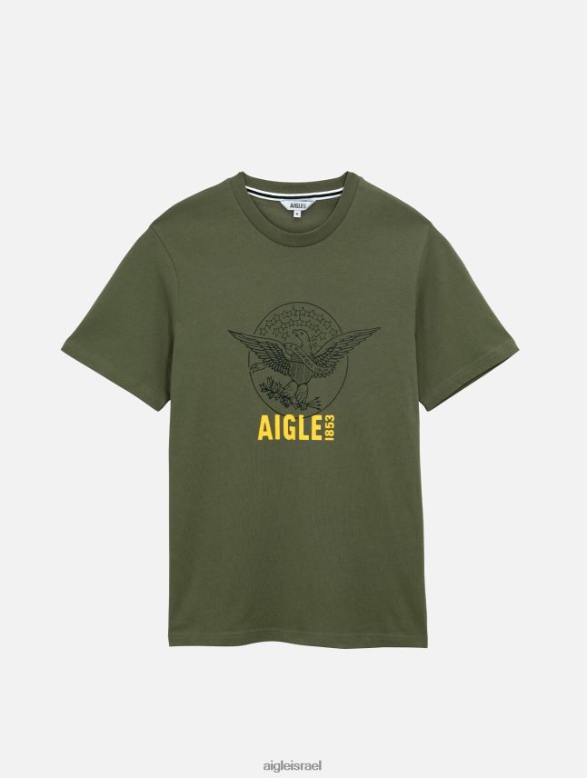 גברים taillis Aigle חולצת טריקו עם צווארון צווארון מודפס בגדים 8V6ZVZ62