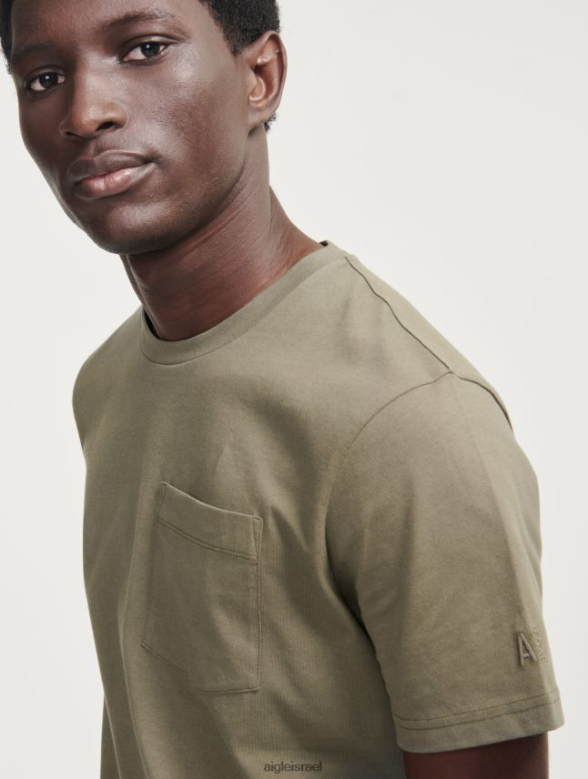 גברים taillis Aigle חולצת טריקו עם צווארון עם צווארון ג'רסי בגדים 8V6ZVZ87