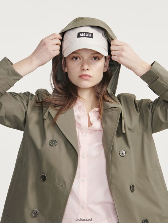 נשים taillis i Aigle מעיל טרנץ' אינספי קצר גור-טקס בגדים 8V6ZVZ474