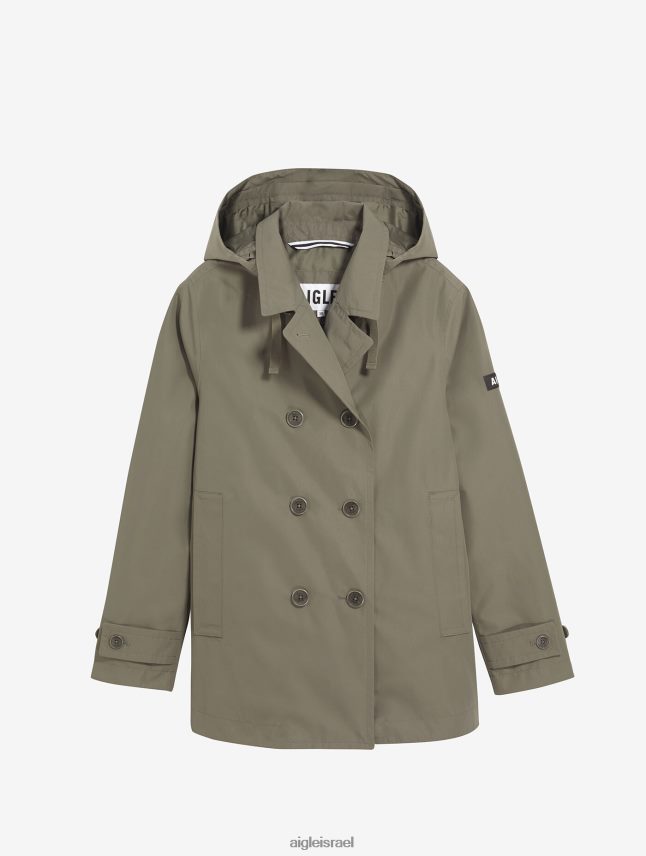 נשים taillis i Aigle מעיל טרנץ' אינספי קצר גור-טקס בגדים 8V6ZVZ474